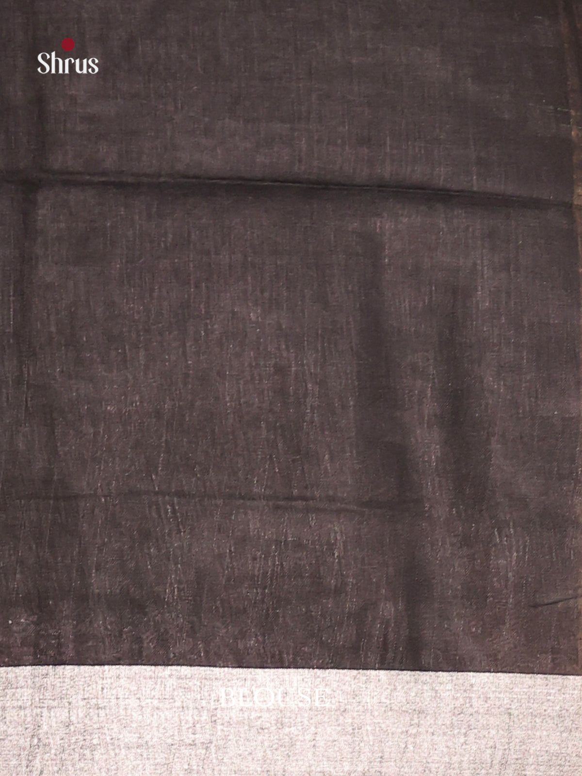 Cream & Black - Semi Ikkat Saree