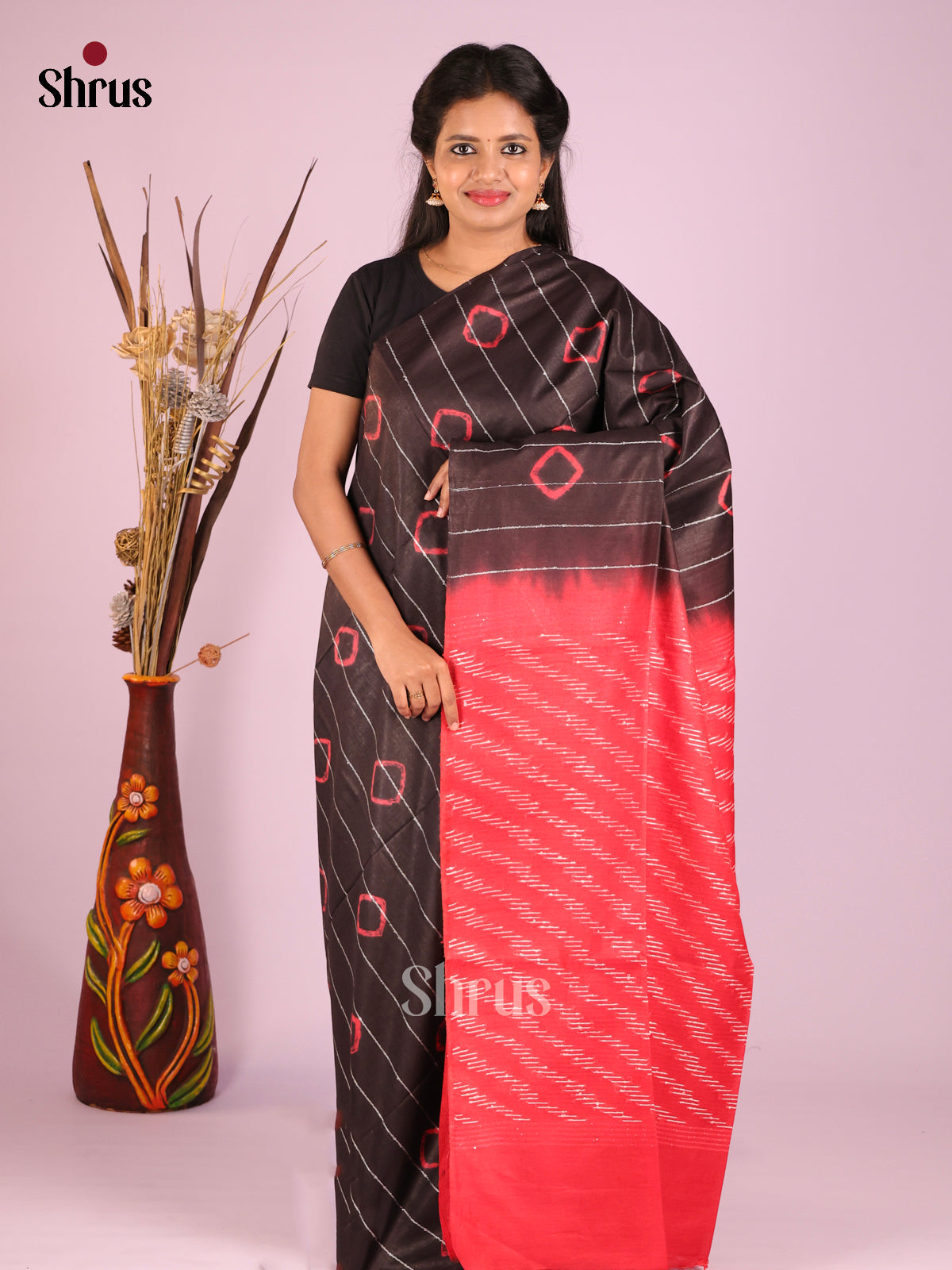DIS05286 - Shibori Saree - Shop on Shrus.com