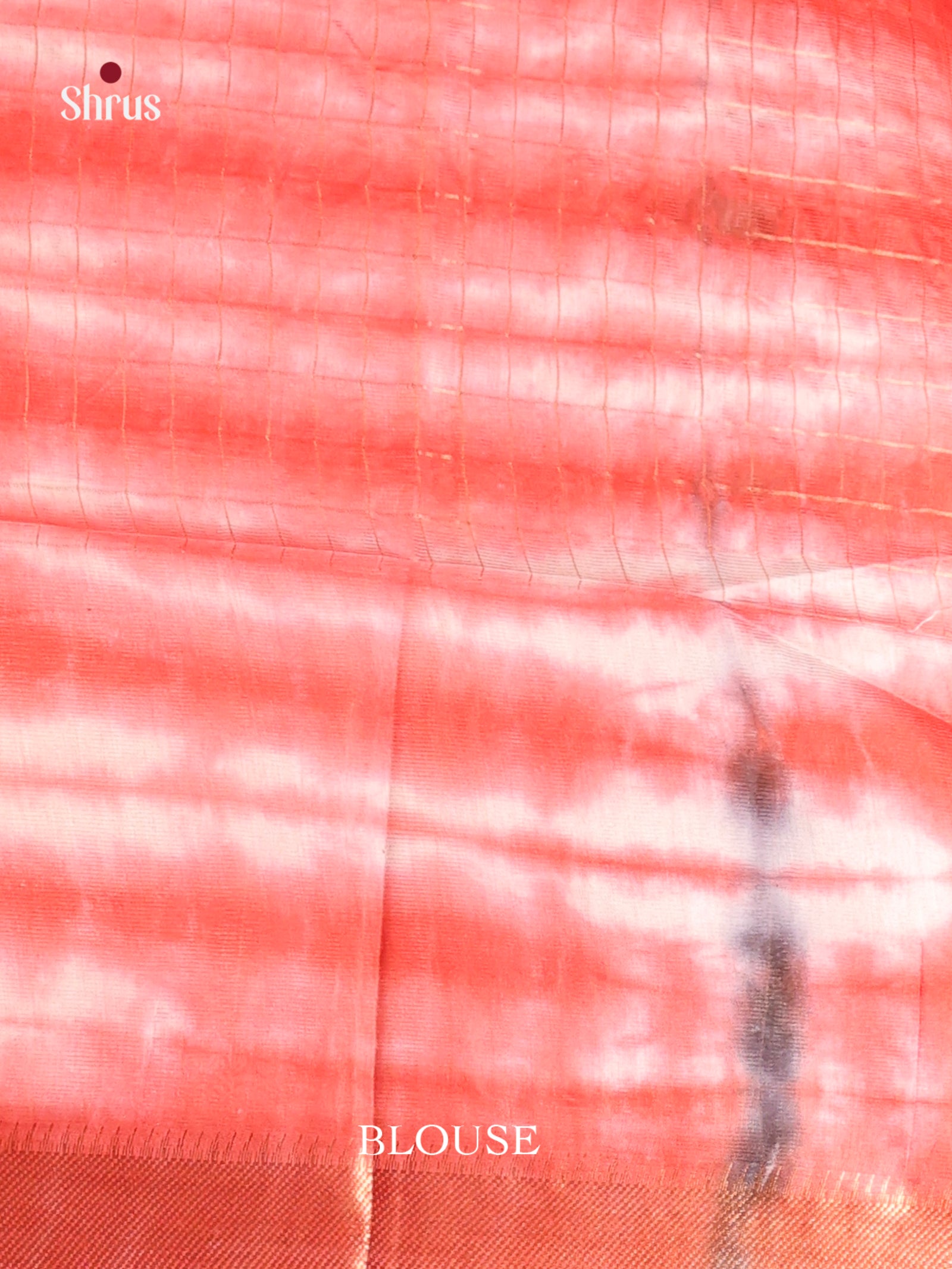 Brown & Red - Shibori Saree