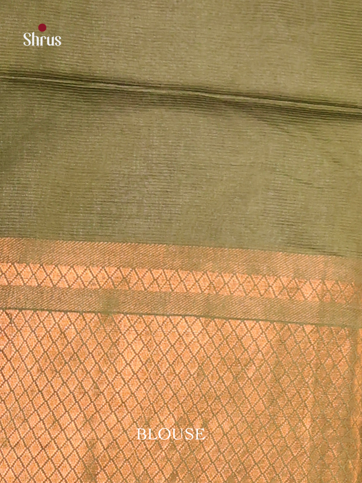 Cream & Green - Shibori Saree