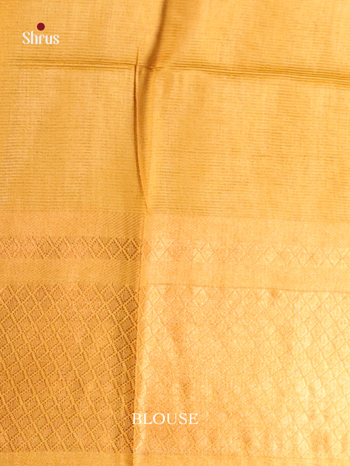 Cream & Mustard - Shibori Saree