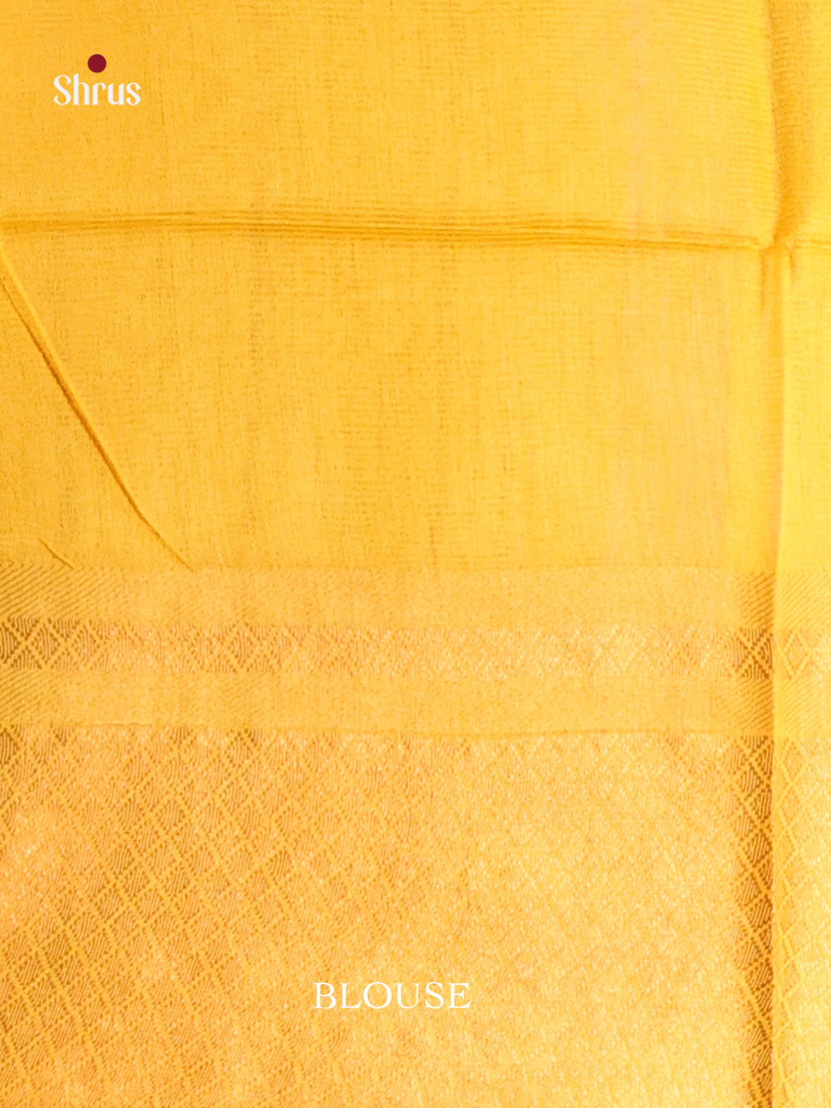 Cream & Yellow - Shibori Saree - Shop on Shrus.com