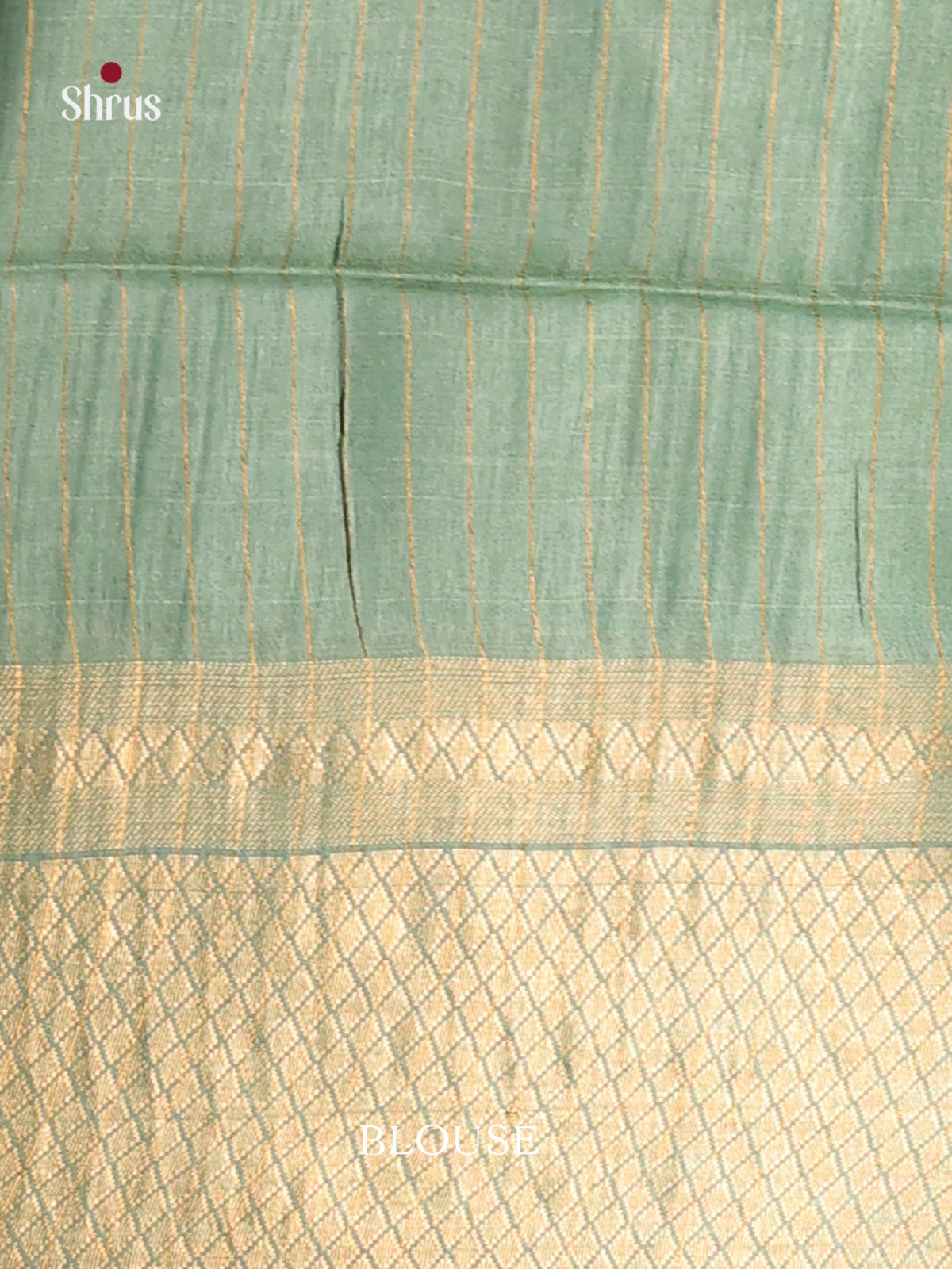 Green & Grey Green - Shibori Saree - Shop on Shrus.com