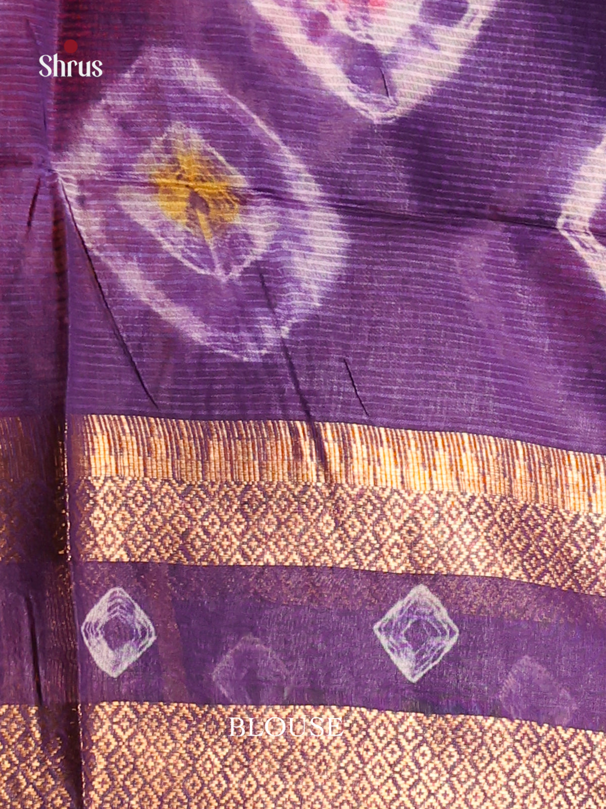 DIS05485 - Shibori Saree - Shop on Shrus.com