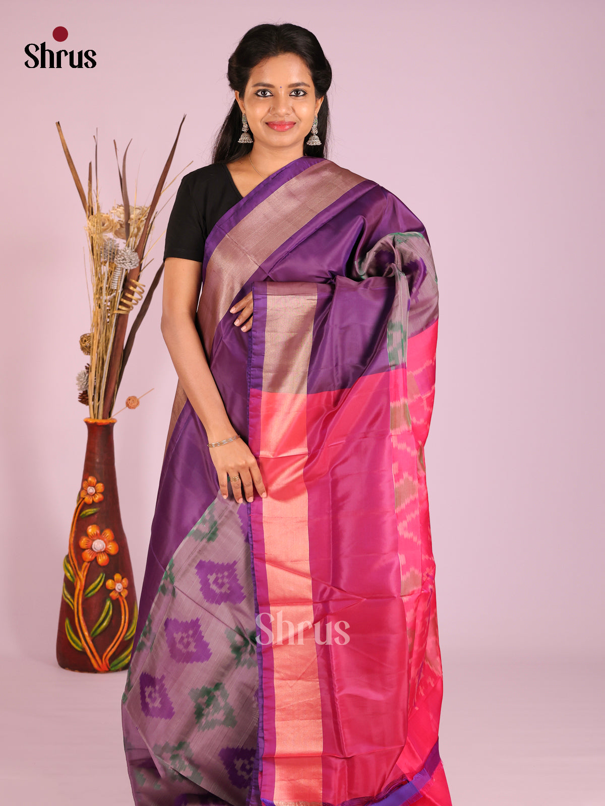 DIS05585 - Semi uppada Saree - Shop on Shrus.com