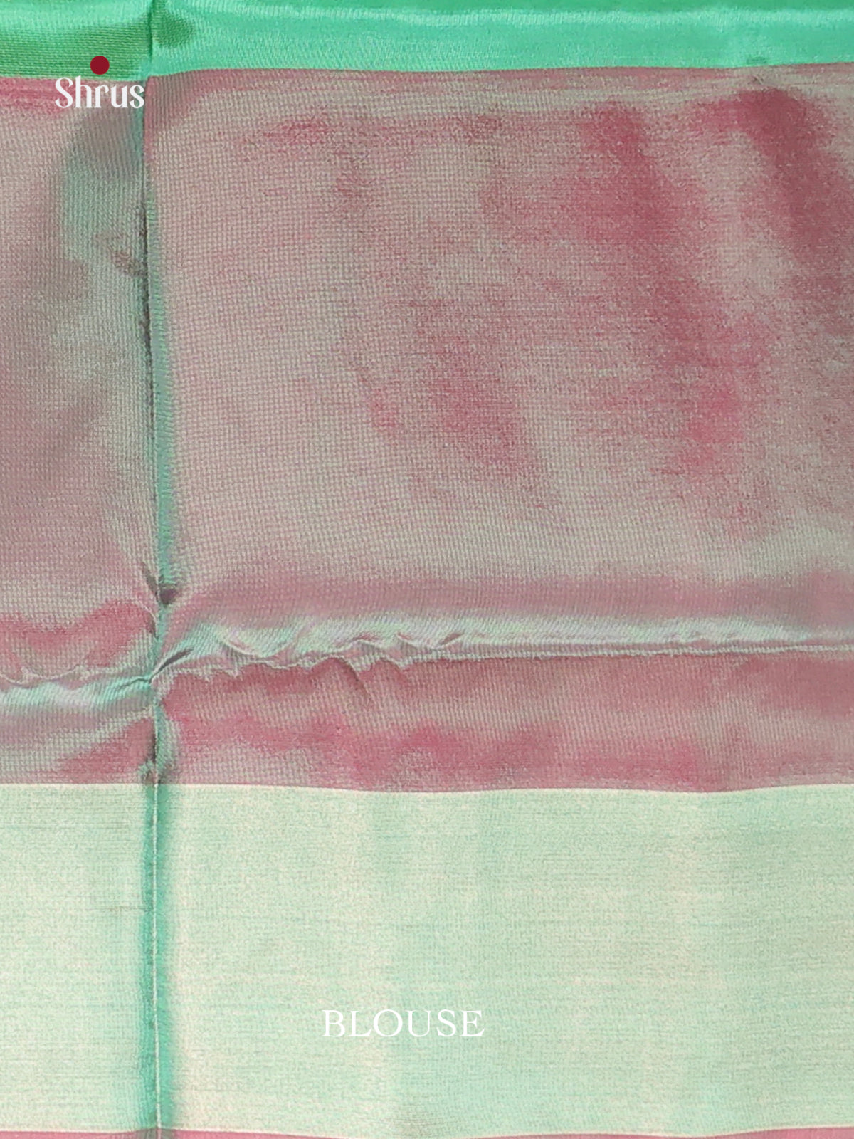 Peach & Double Shaded Green - Semi uppada Saree - Shop on Shrus.com
