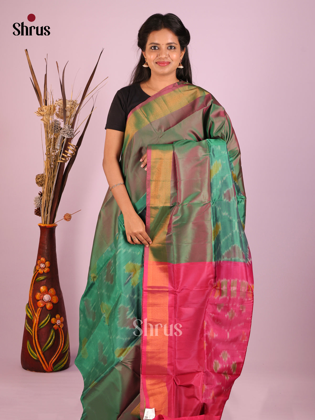 DIS05636 - Semi uppada Saree - Shop on Shrus.com