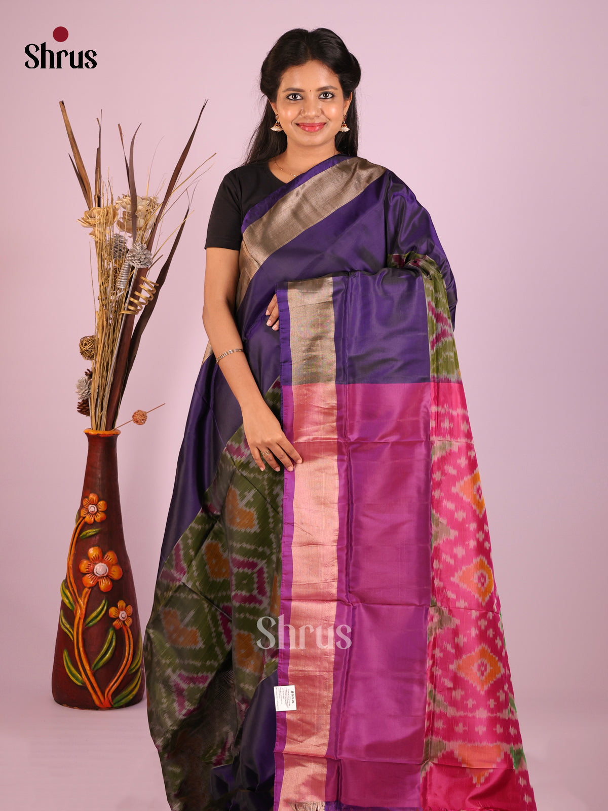 DIS05654 - Semi uppada Saree - Shop on Shrus.com
