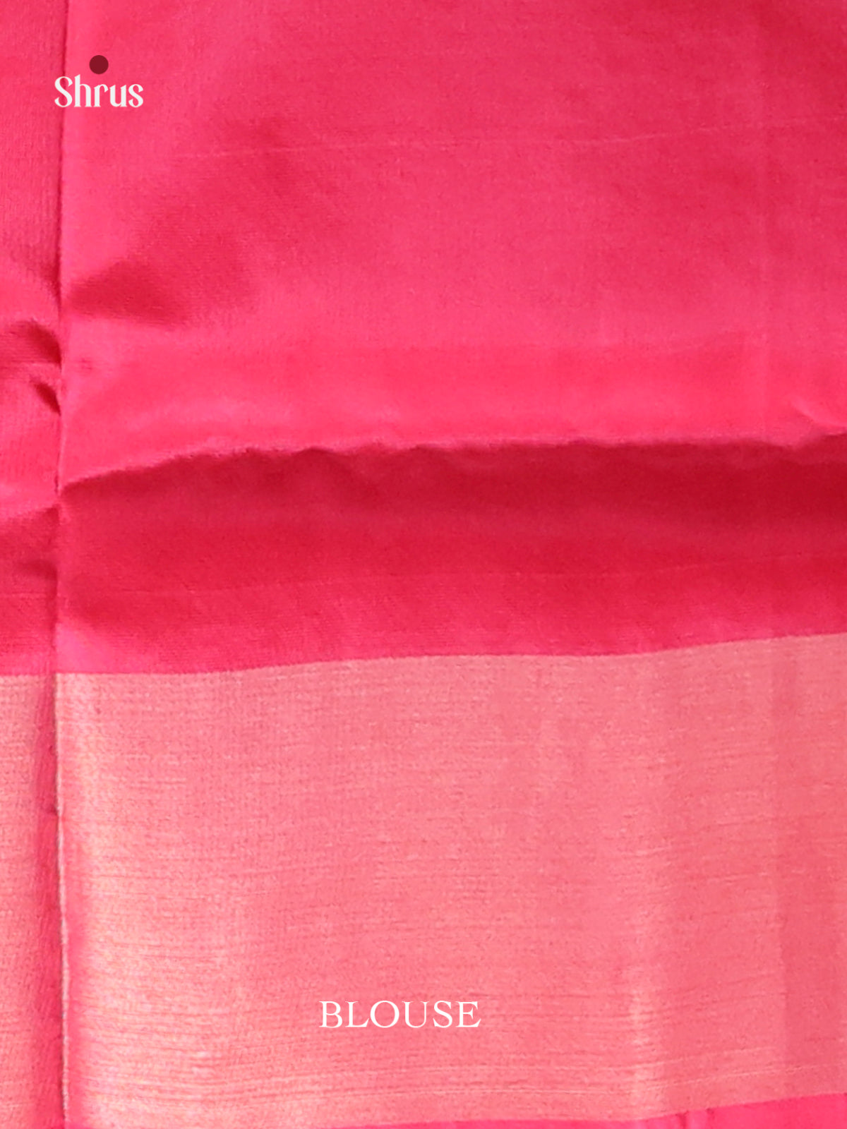 Blue & Pink - Semi uppada Saree