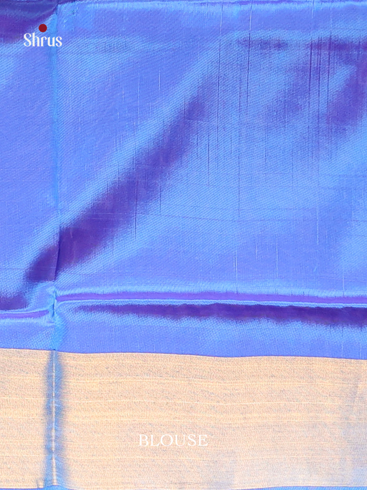 Orange & Blue - Semi uppada Saree - Shop on Shrus.com