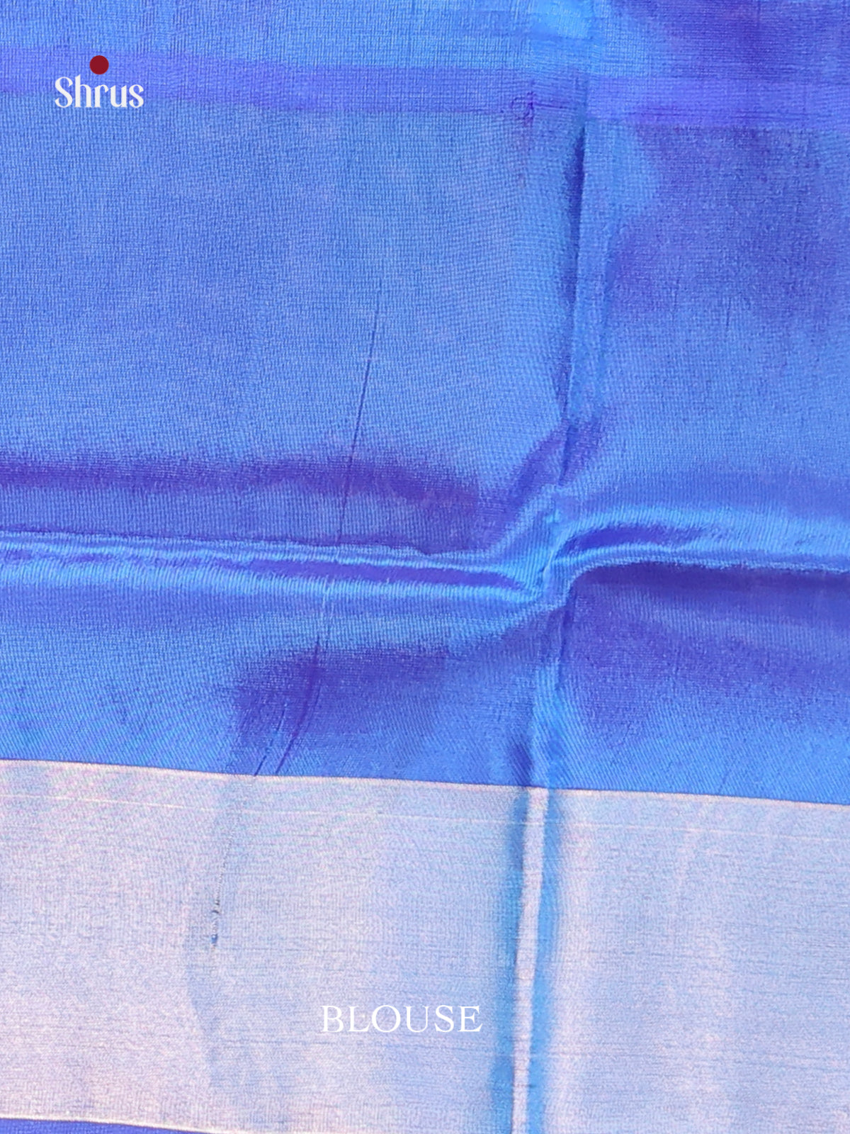 Maroon & Blue - Semi uppada Saree