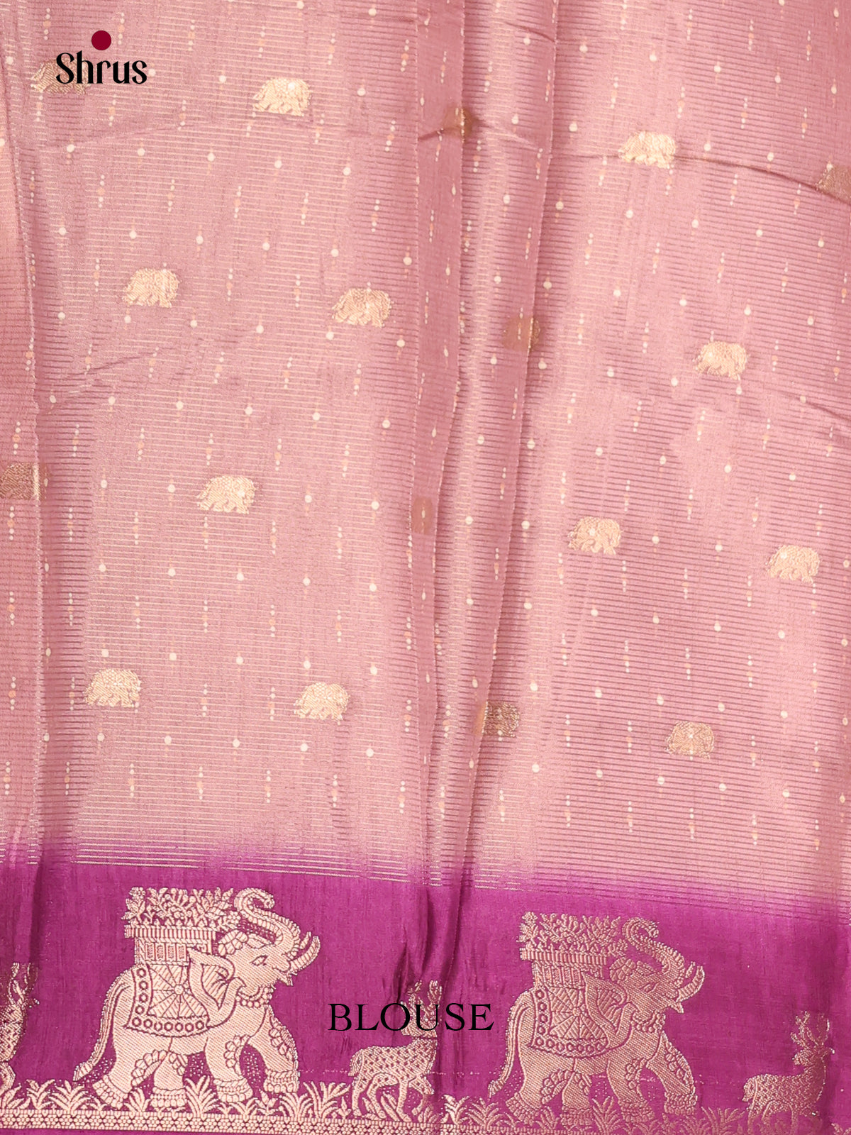 Dusty Pink & Purple- Semi Crepe Saree