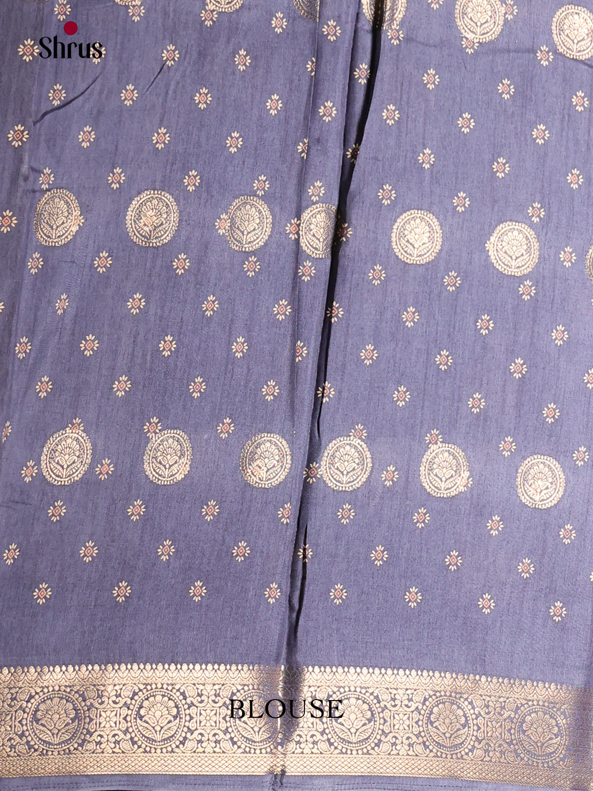 Blue - Semi Crepe Saree