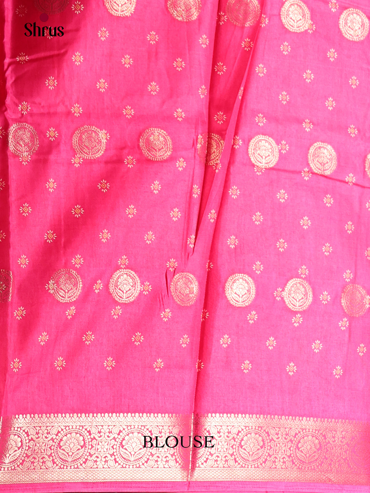 Pink- Semi Crepe Saree
