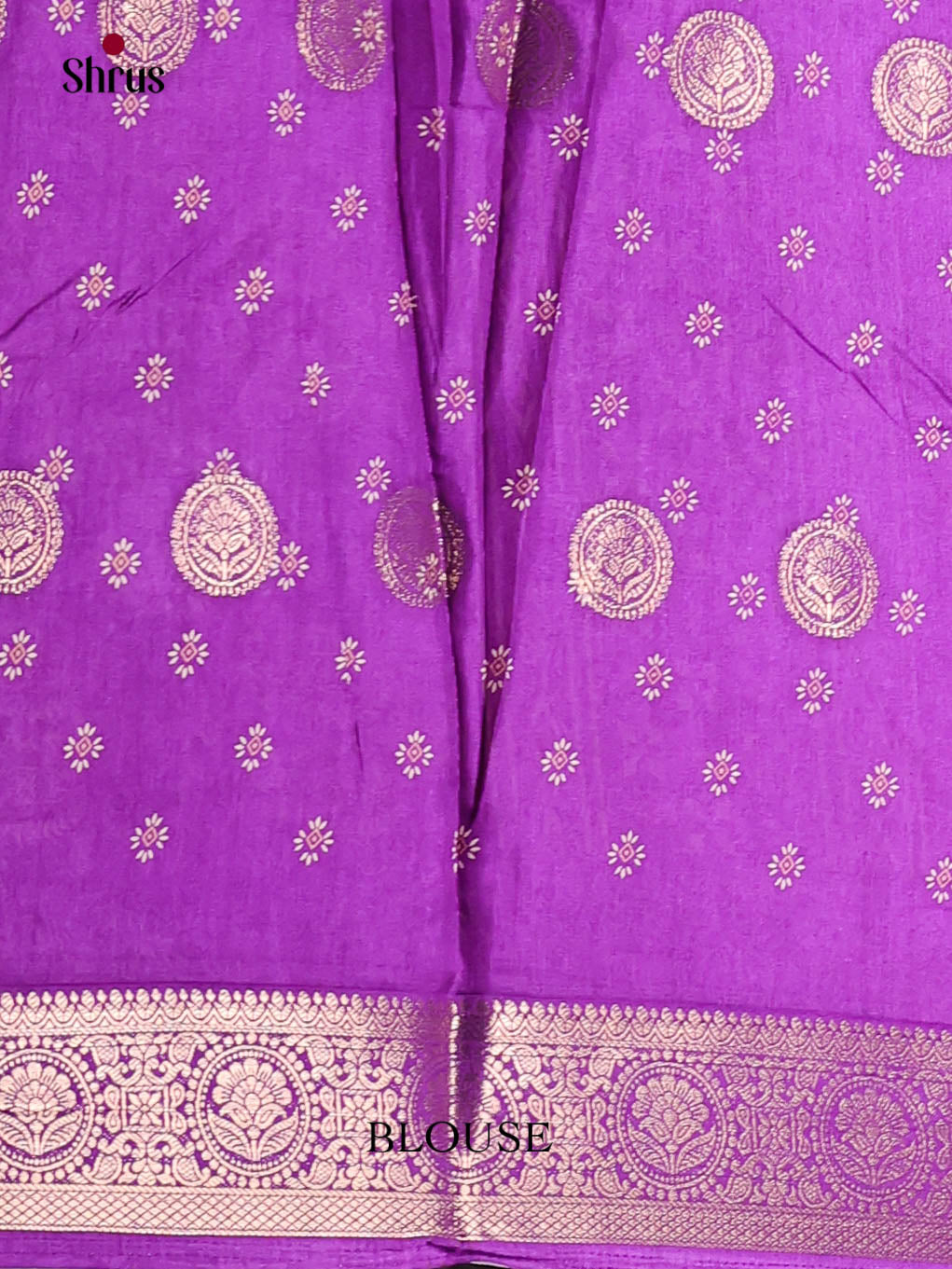 Purple - Semi Crepe Saree
