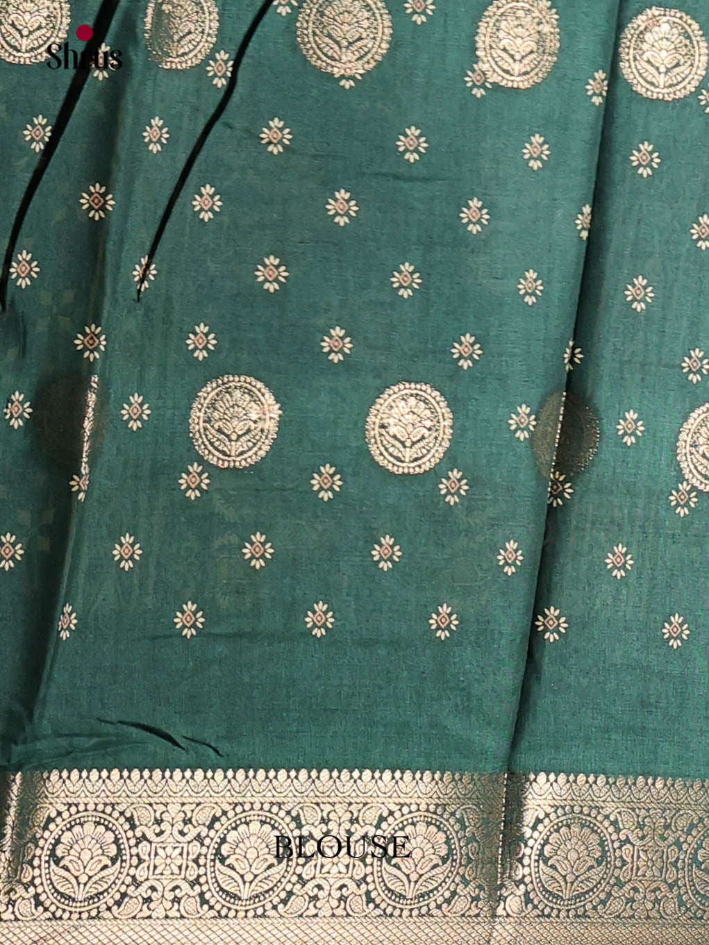 Green - Semi Crepe Saree - Shop on Shrus.com