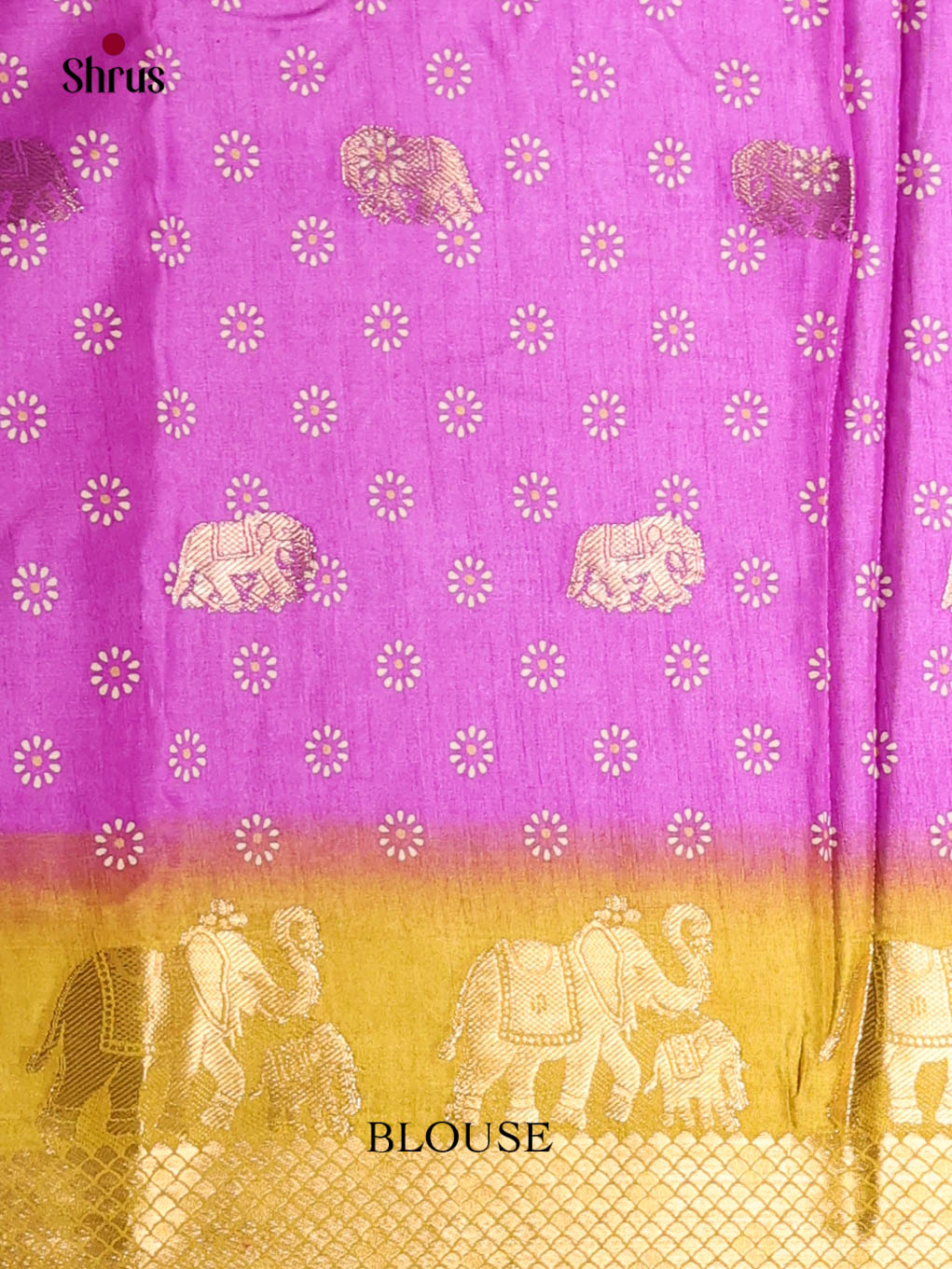 Purple & Yellow- Semi Crepe Saree - Shop on Shrus.com