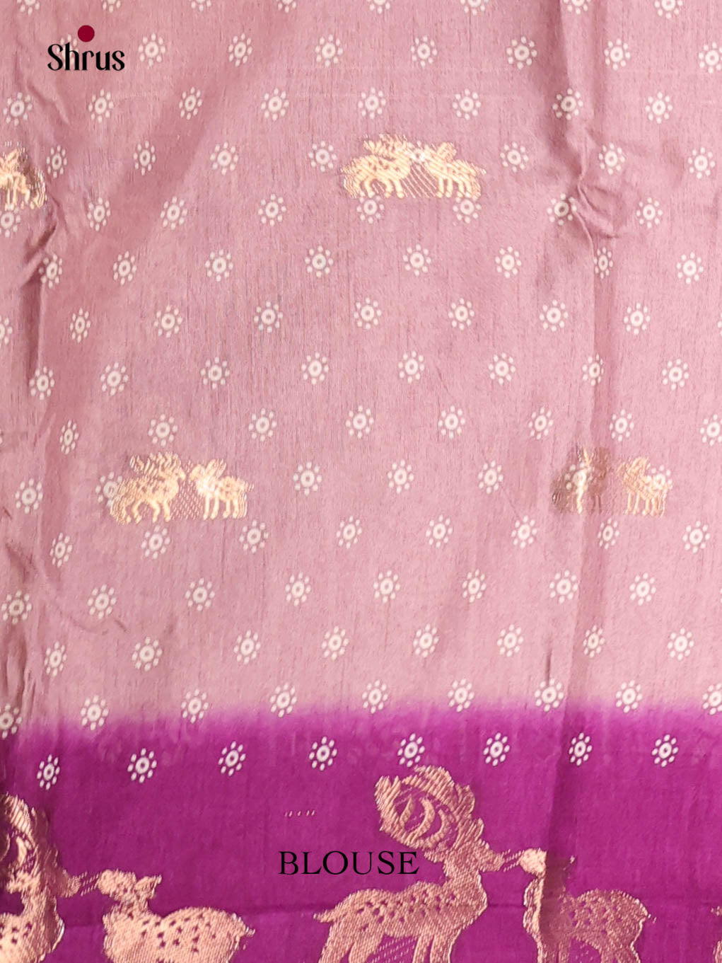 Mild Lavender & Purple - Semi Crepe Saree - Shop on Shrus.com