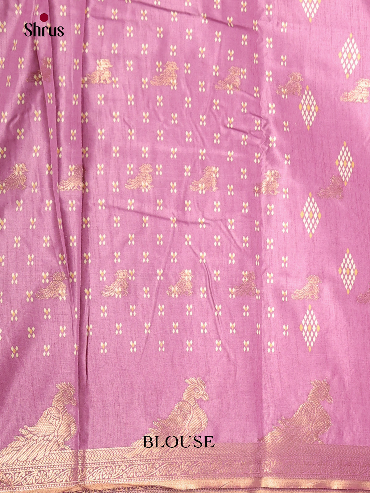 Lavender - Semi Crepe Saree - Shop on Shrus.com