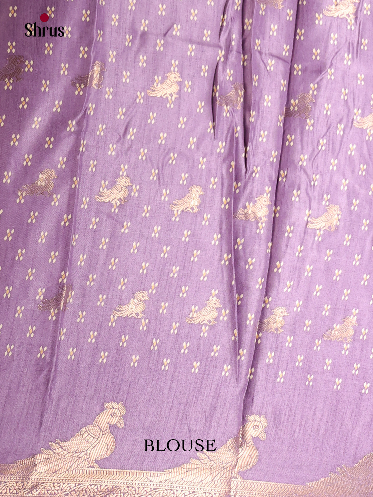 Purple - Semi Crepe Saree - Shop on Shrus.com