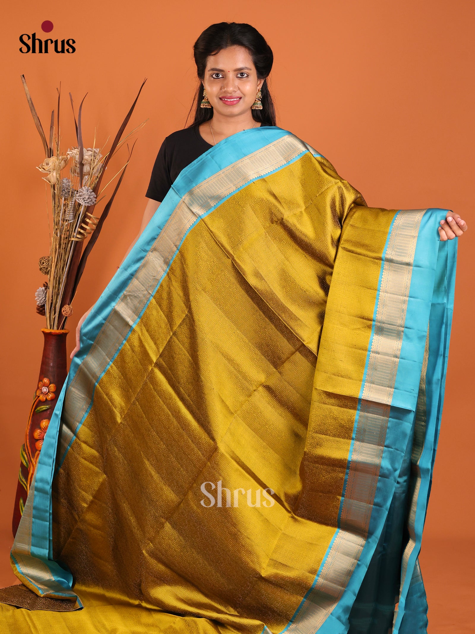 DIS06070 - Soft Silk (HR) Saree - Shop on Shrus.com