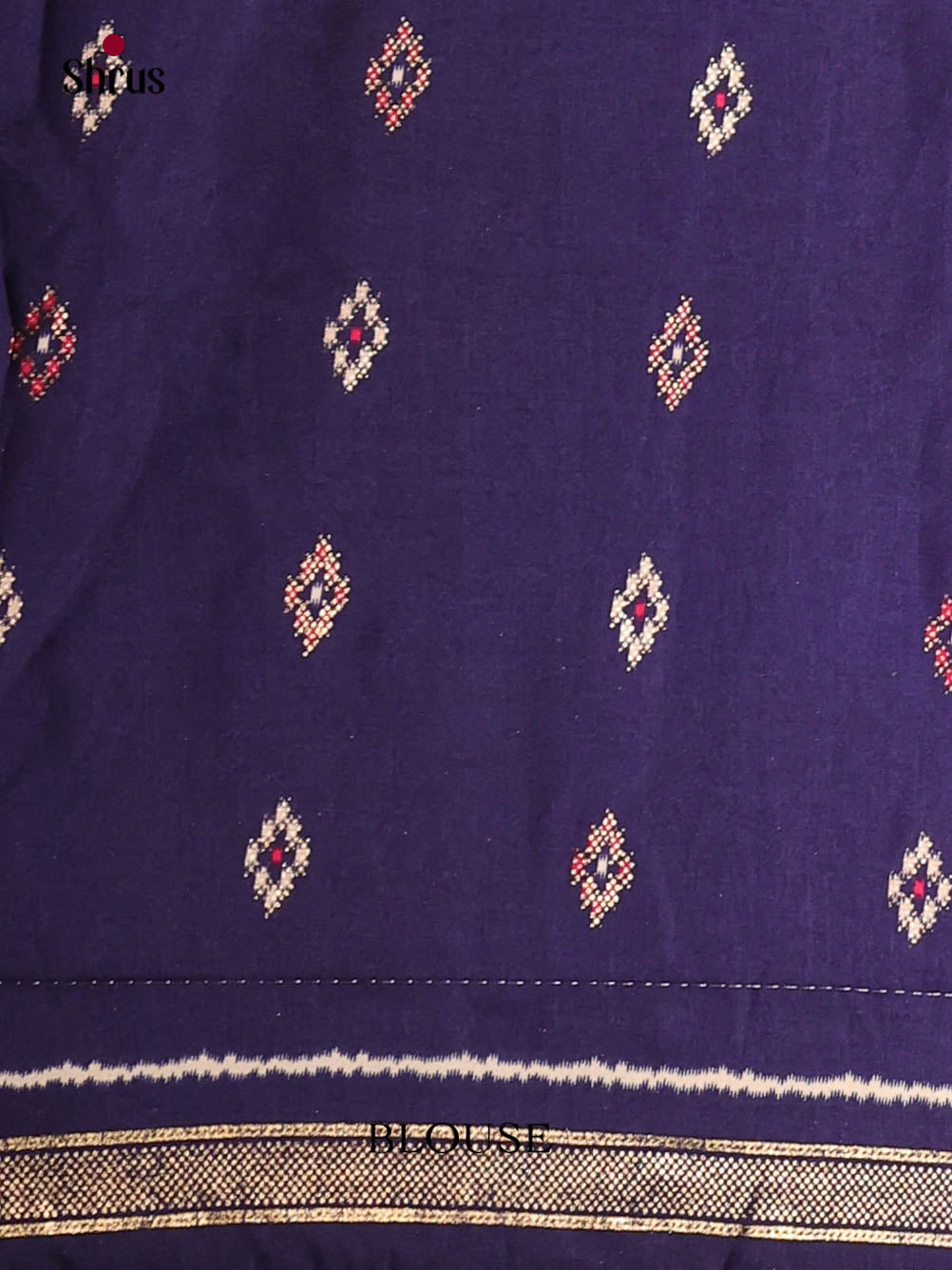 DIS06077 - Semi Ikkat Print Saree - Shop on Shrus.com