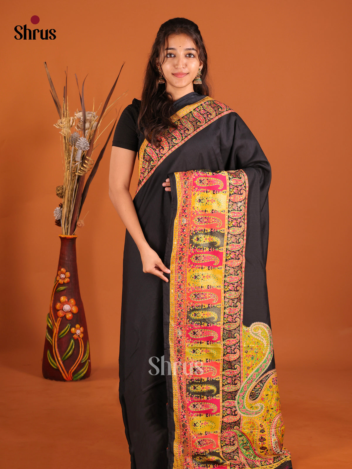 DIS06082 - Pashmina Cotton Saree