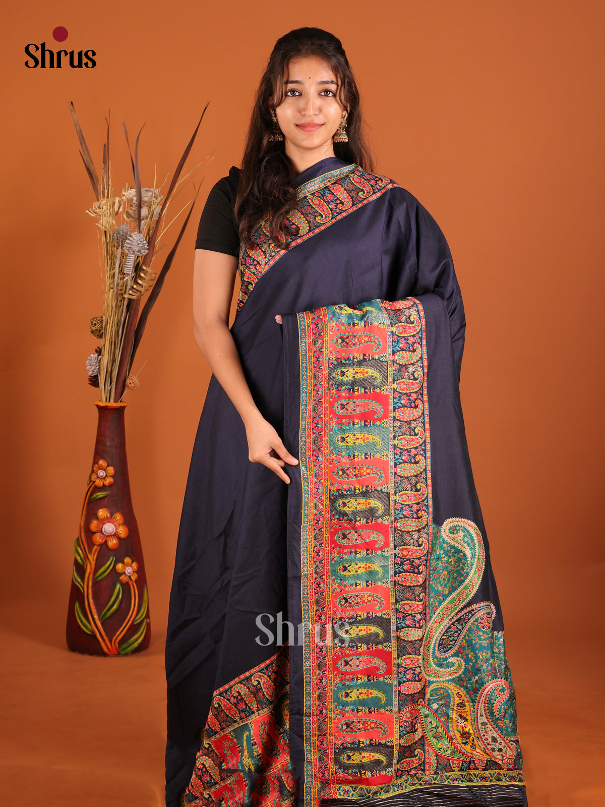 DIS06084 - Pashmina Cotton Saree
