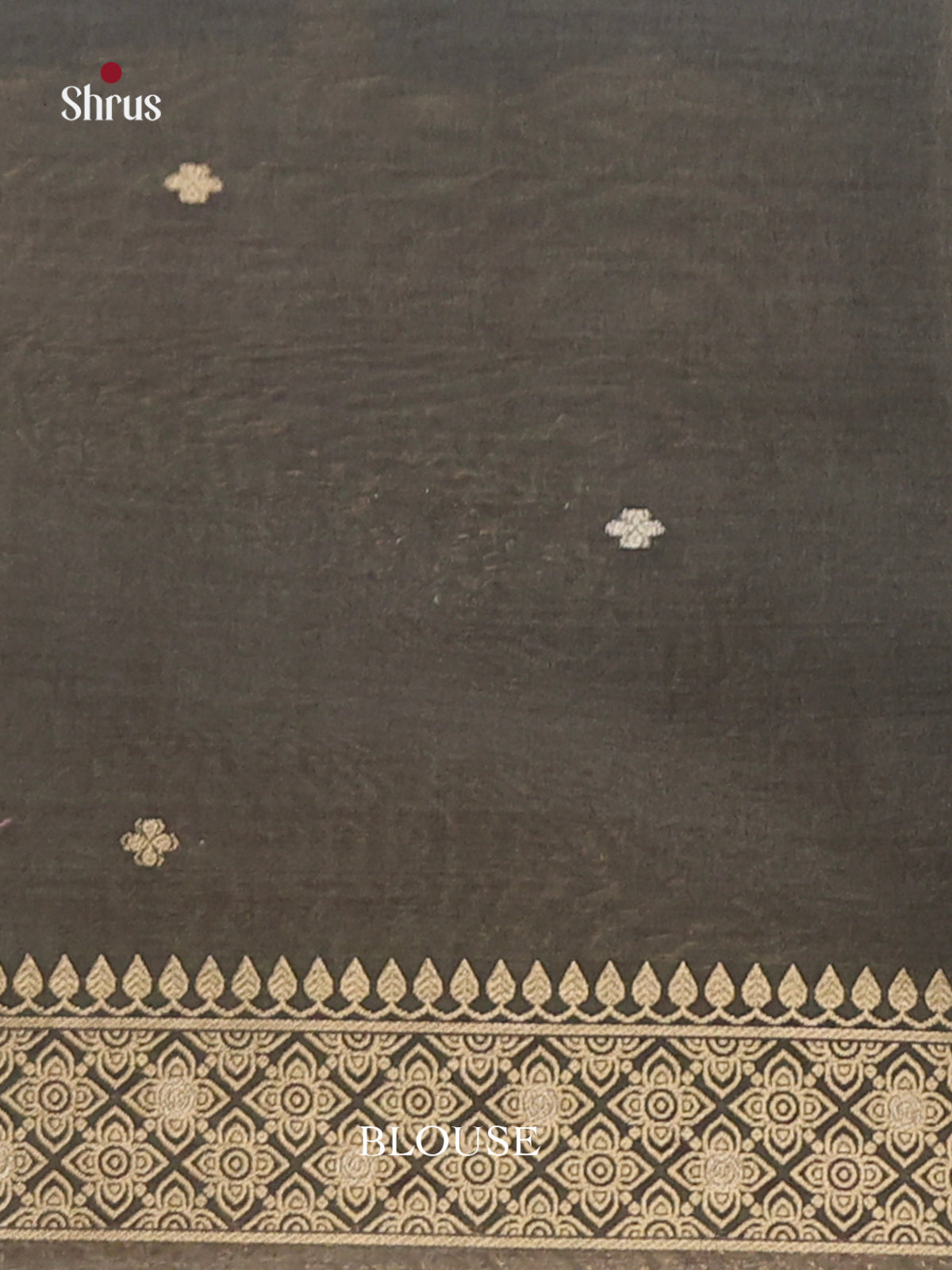 Elephant Black - Semi Tussar Saree