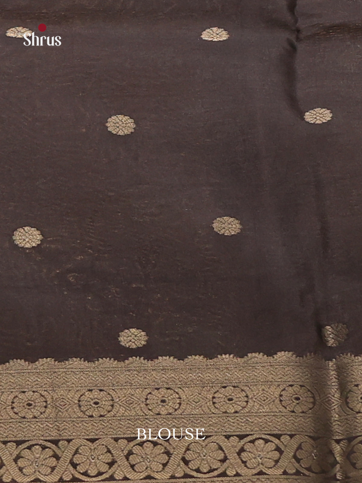 Elephant Black & Purple - Semi Tussar Saree