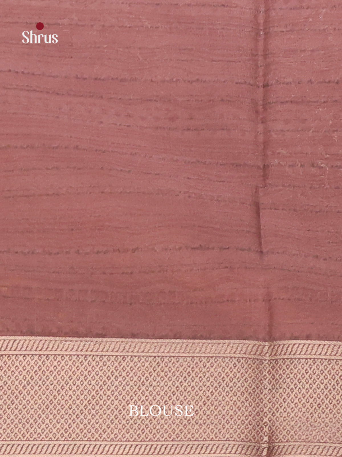 Dusty Brown - Semi Tussar Saree