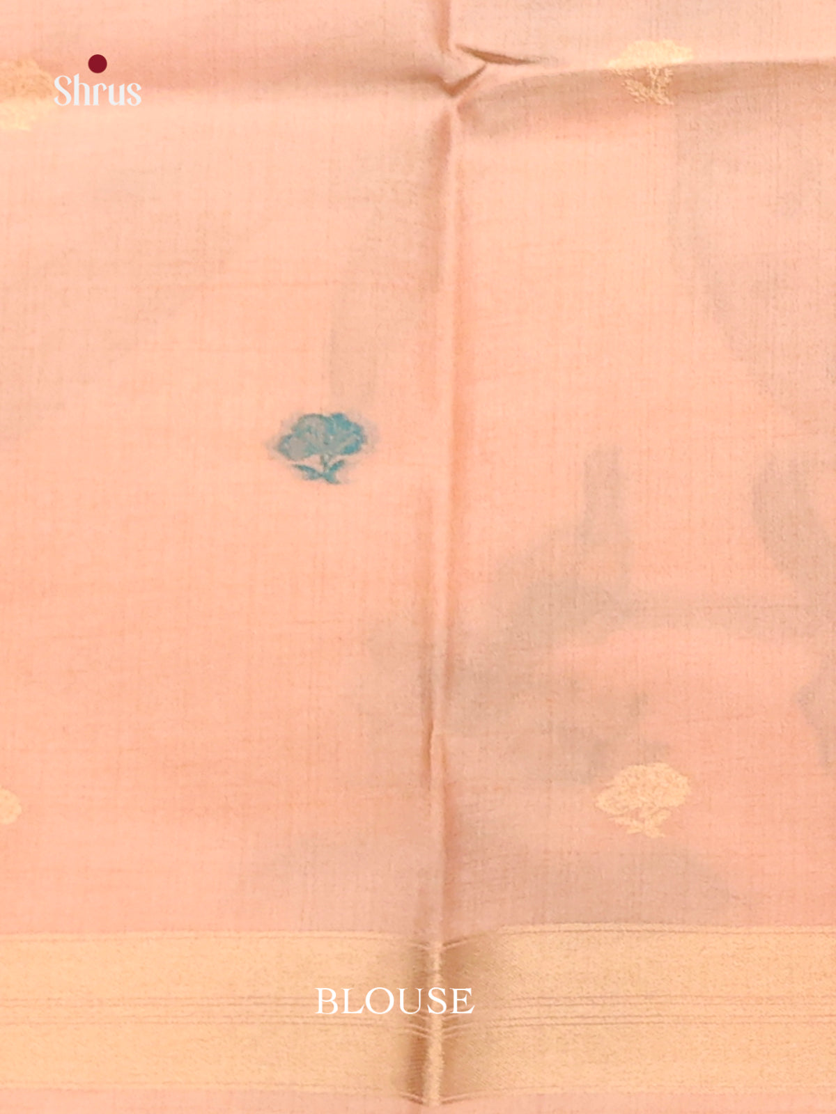 Peach - Semi Tussar Saree