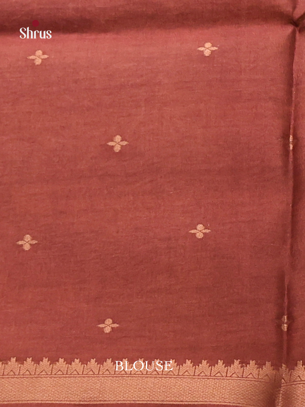 Elephant Black & Brown- Semi Tussar Saree