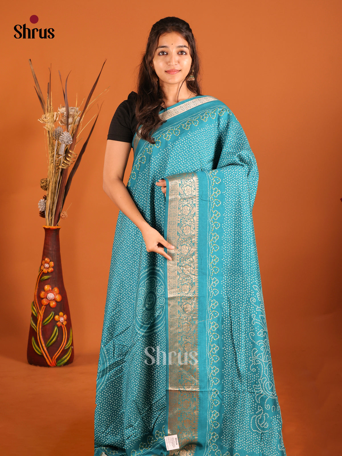 DIS06152 - Bandhini Saree - Shop on Shrus.com