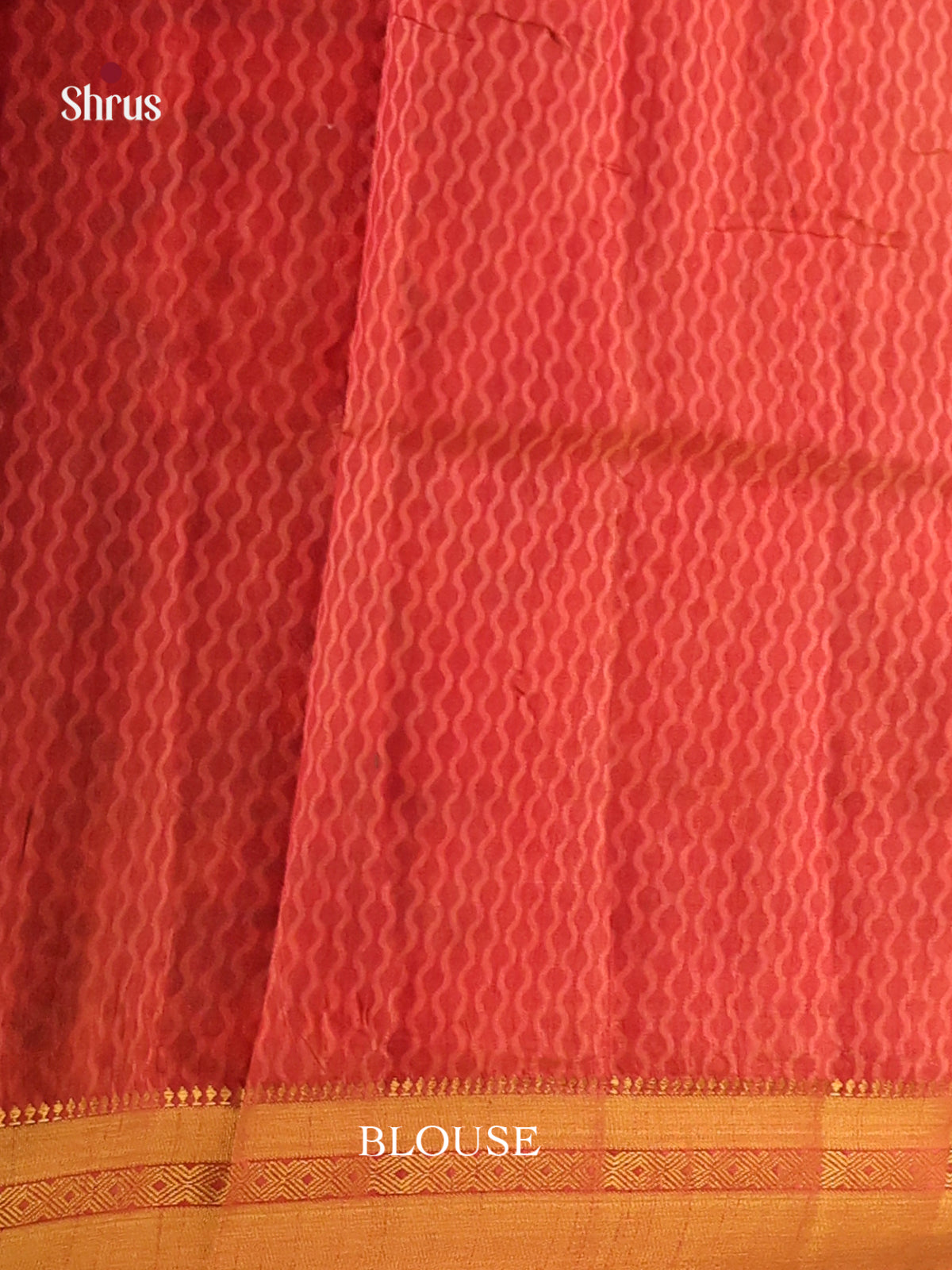 Grey & Brick Orange - Semi Patola Saree