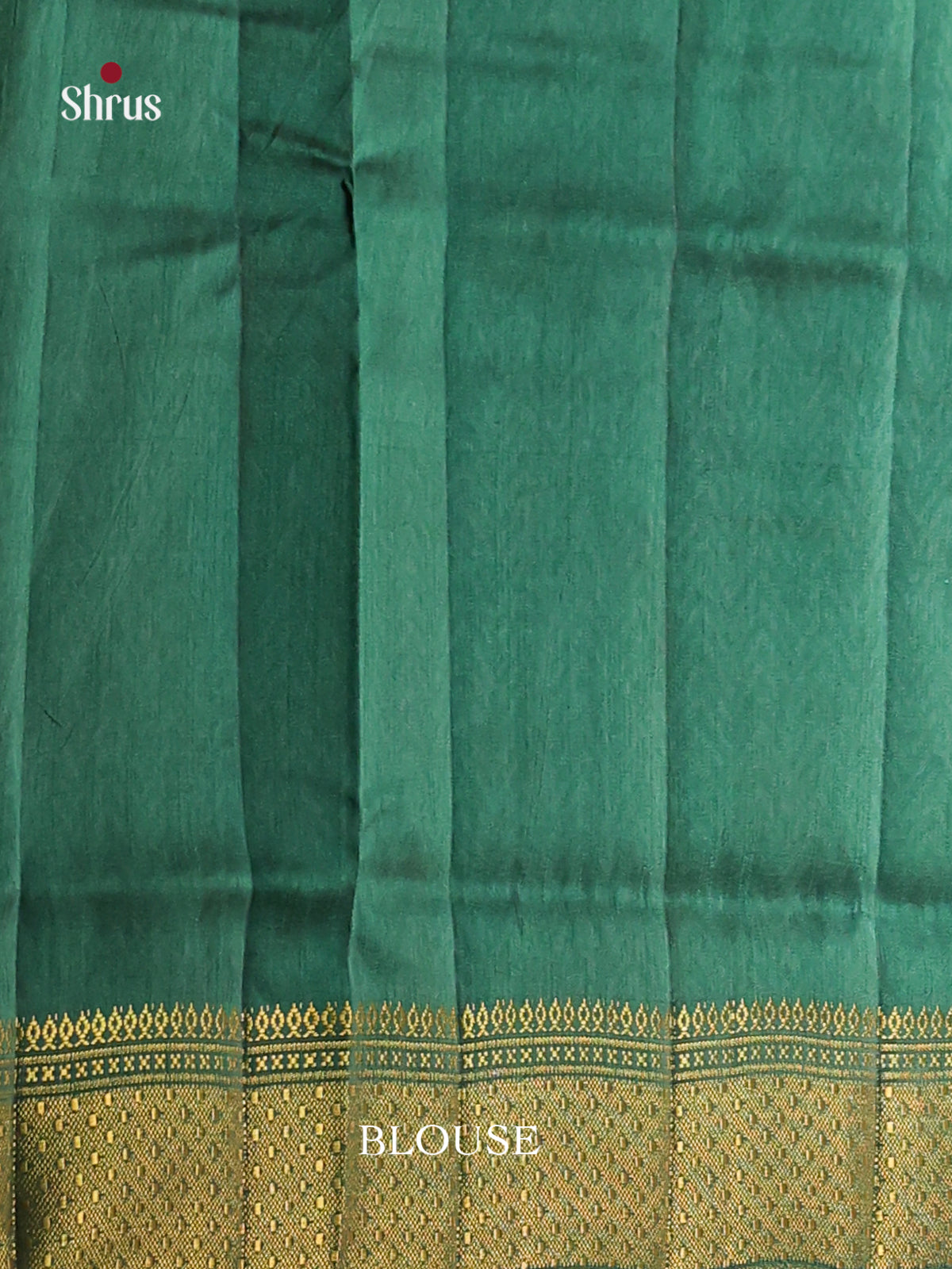 Maroon & Green - Semi Patola Saree