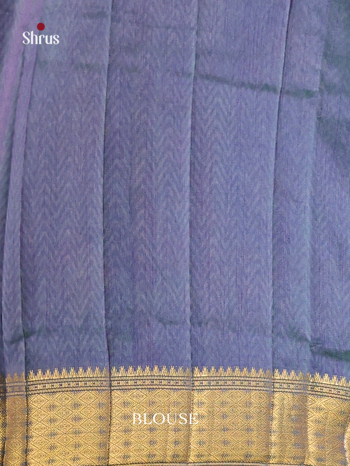 Teal & Purple - Semi Patola Saree