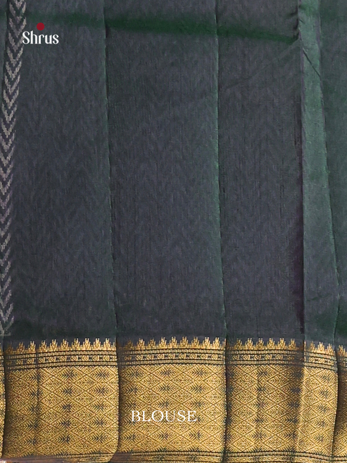 Green & Dark Green - Semi Patola Saree