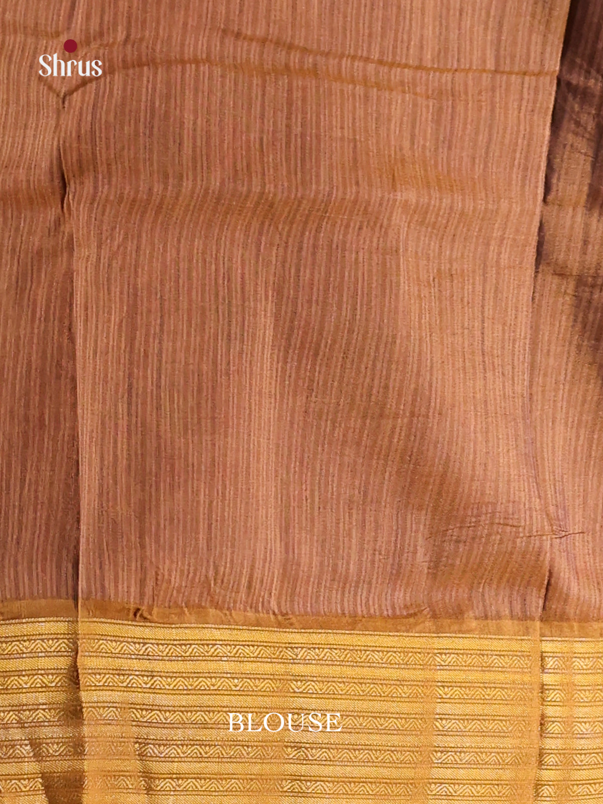 Beige - Semi Patola Saree