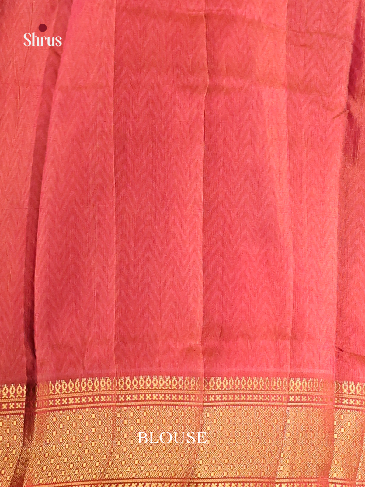 Brown & Orangish Pink- Semi Patola Saree