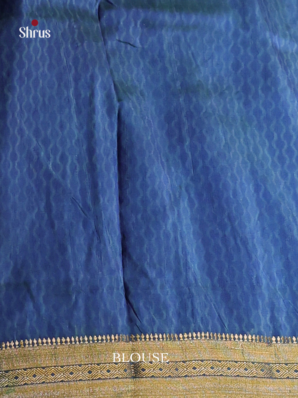 green & Blue - Semi Patola Saree