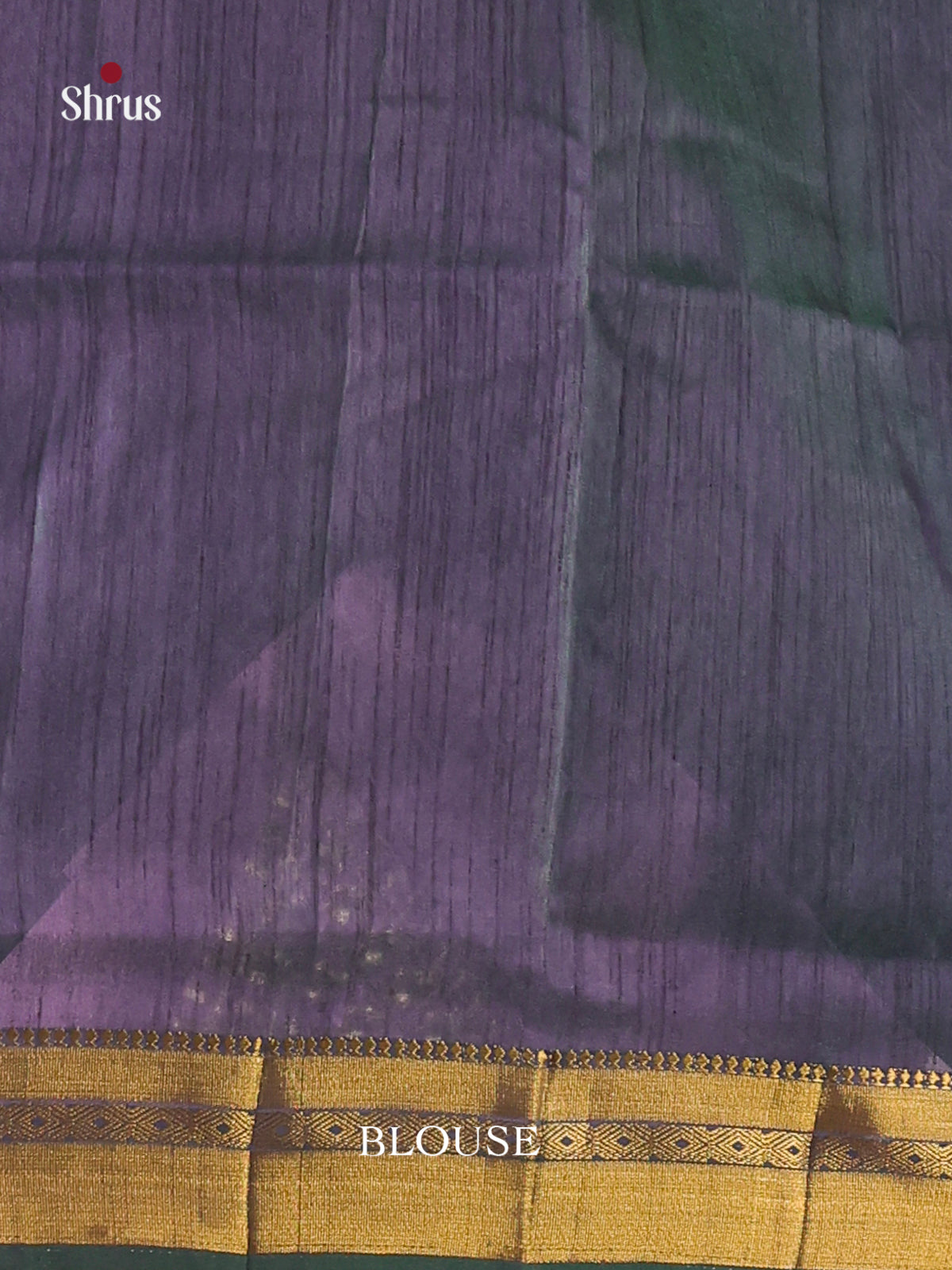 Green & Purple - Semi Patola Saree