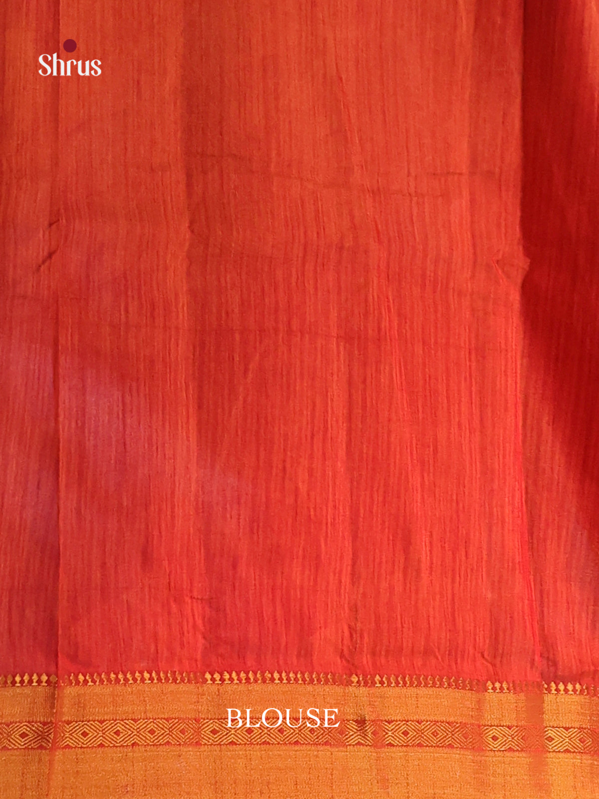 Brown & Orange- Semi Patola Saree
