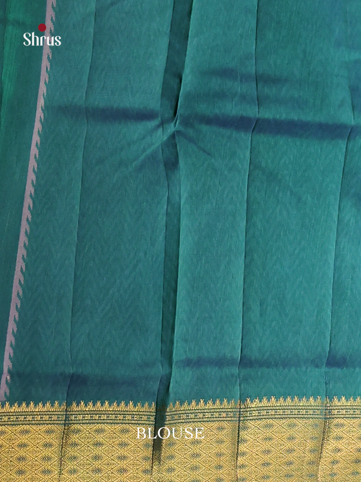 Blue & Green - Semi Patola Saree