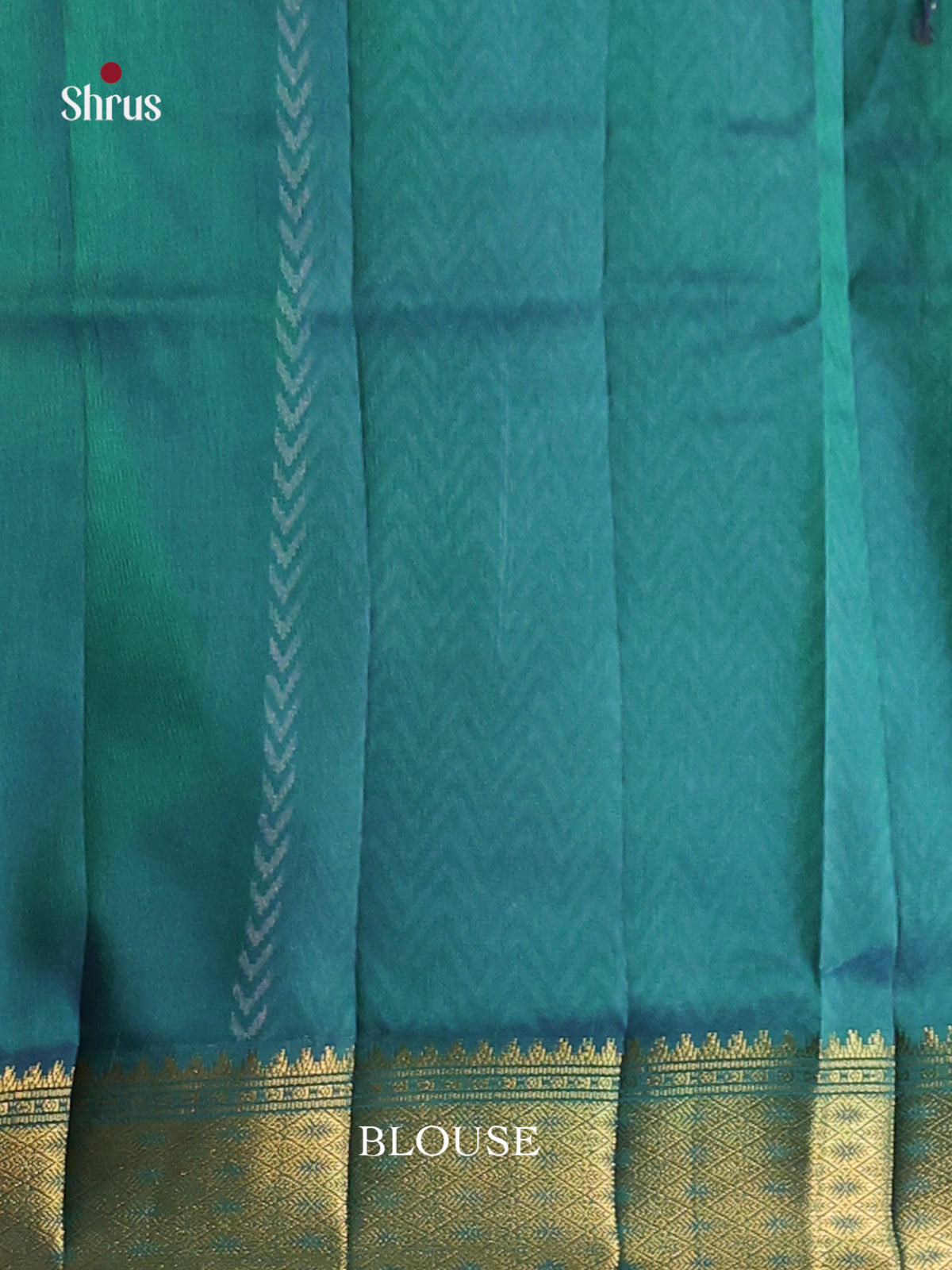 Blue & Green - Semi Patola Saree