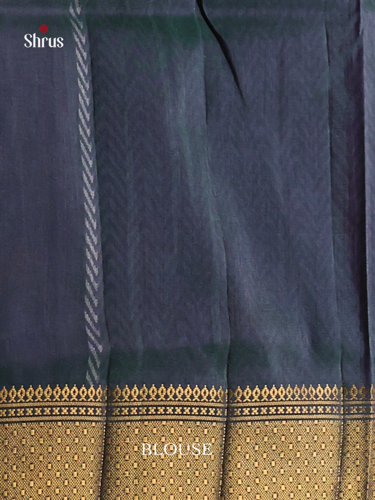 Teal & Purple - Semi Patola Saree