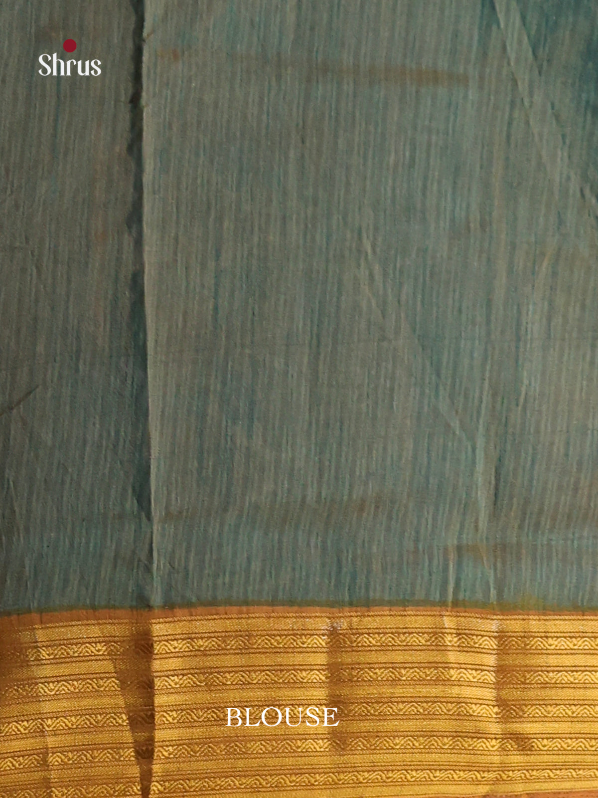 Teal & Mustard - Semi Patola Saree