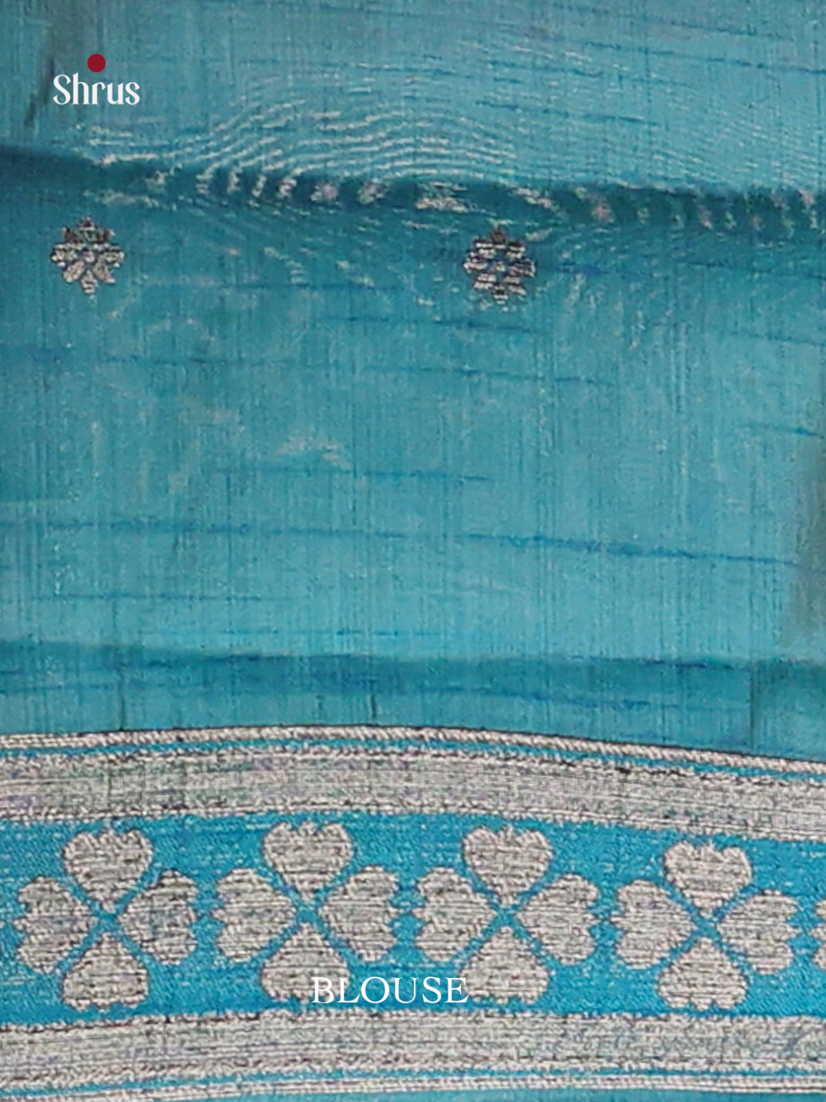 Blue - Semi Rawsilk Saree