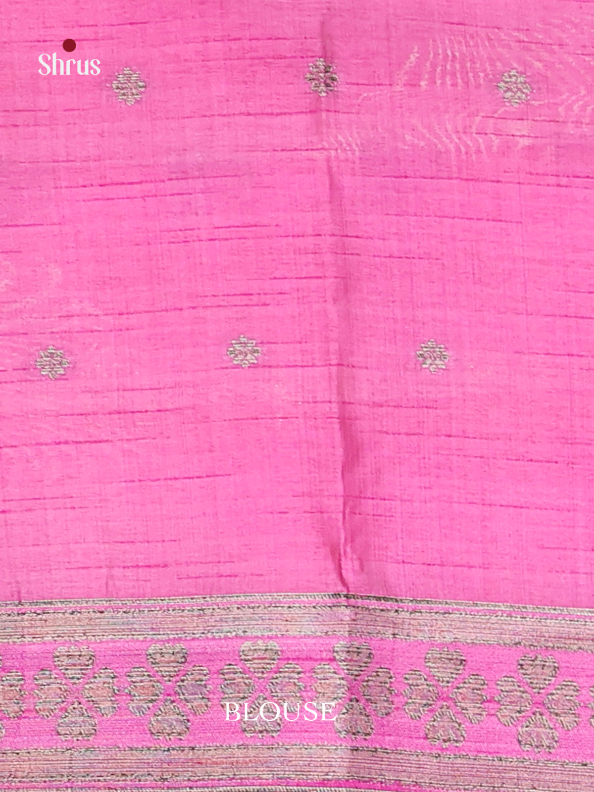 Rose Pink- Semi Rawsilk Saree