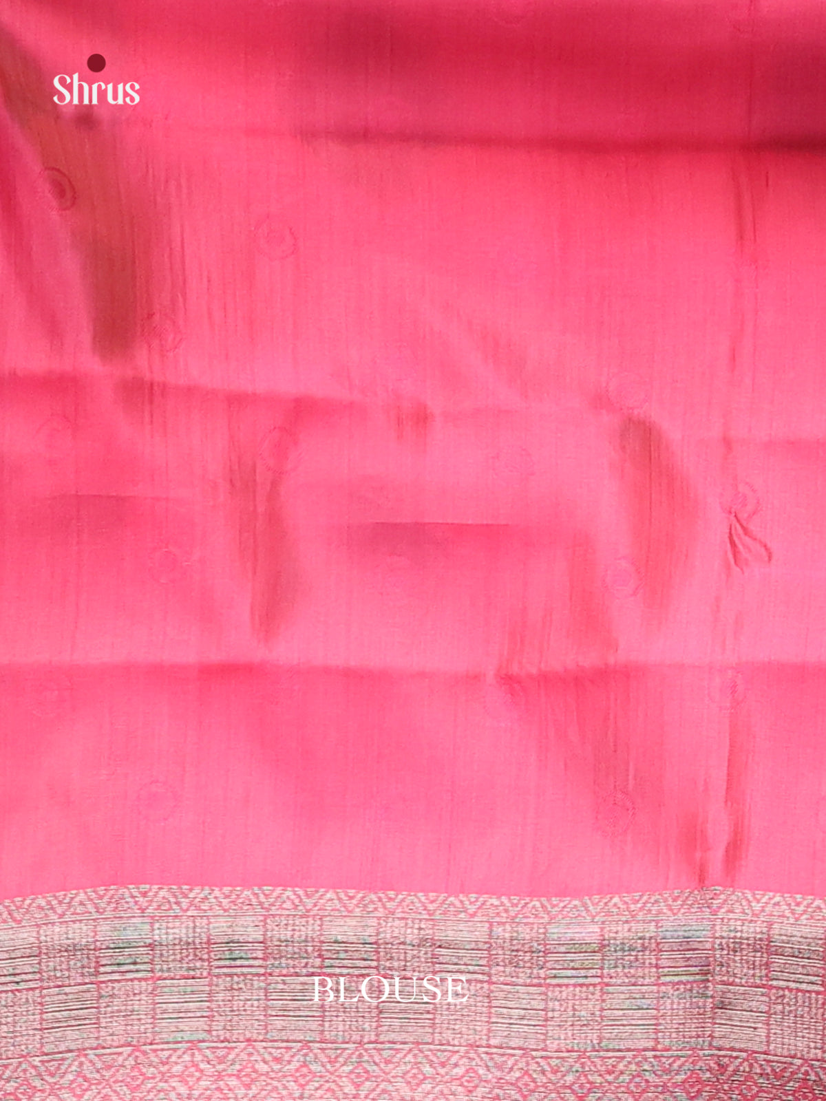 Pink - Semi Rawsilk Saree
